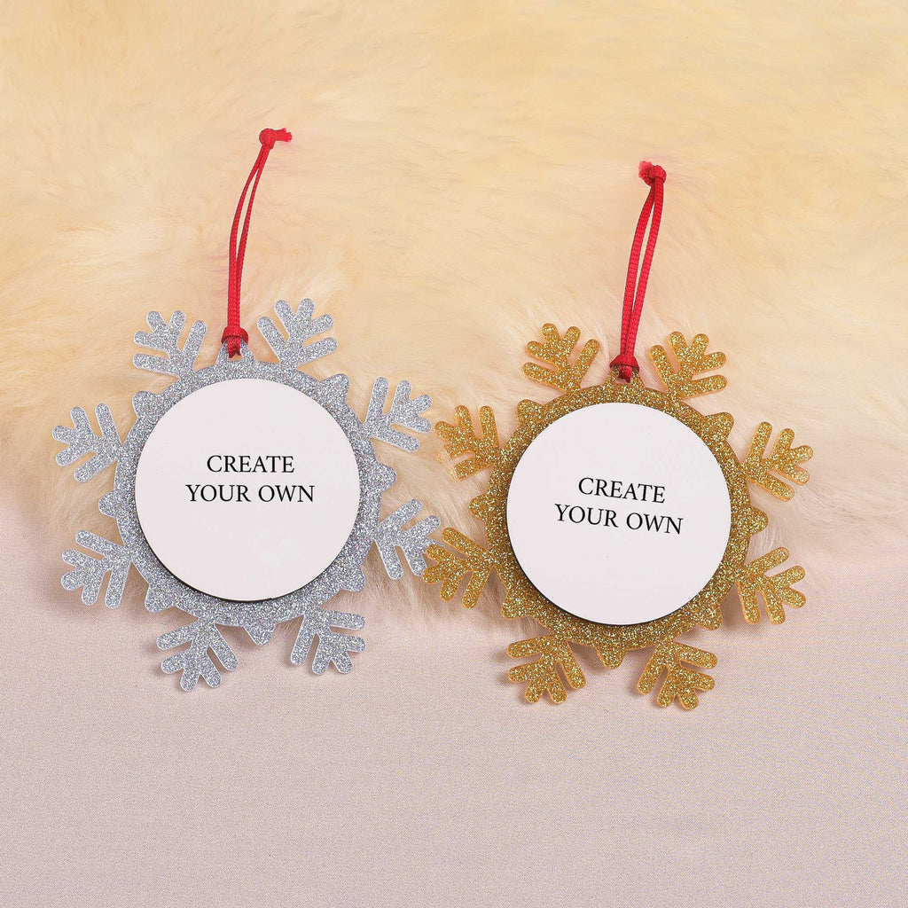 Glitter Snowflake Ornament