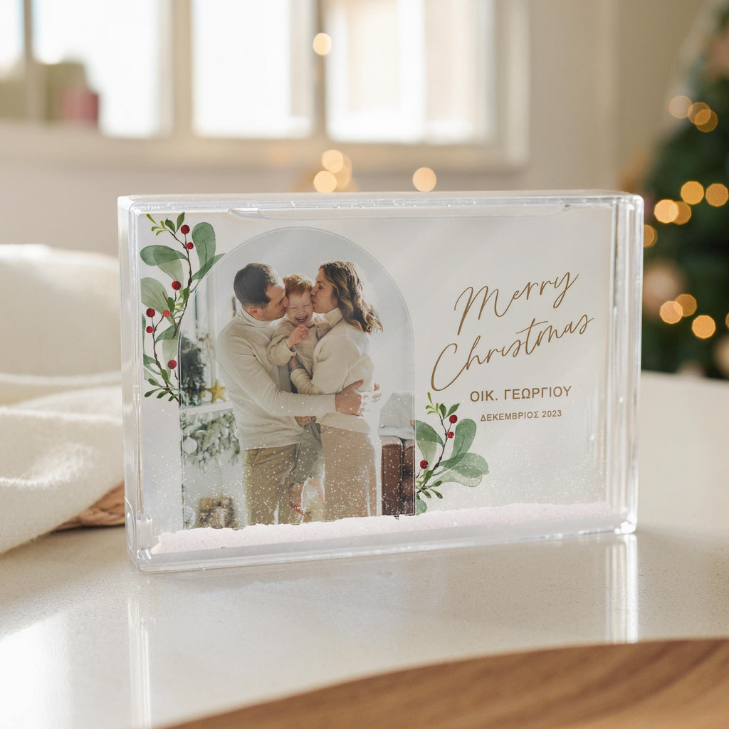 Merry Christmas Family - Acrylic Photo Block