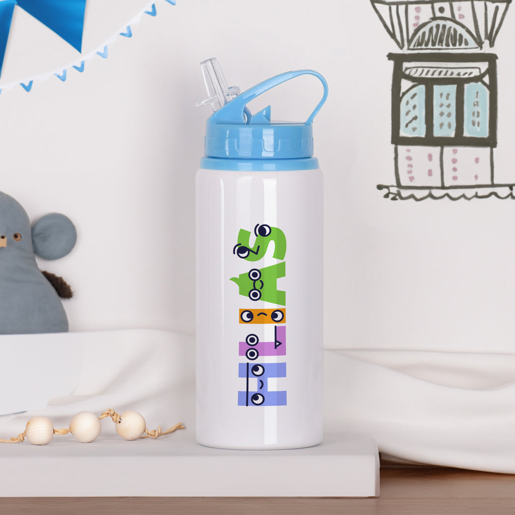 Smiley Letters - Kids Aluminum Bottle 600ml