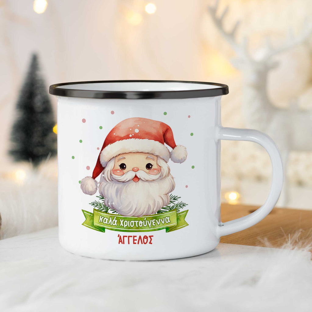 Santa Claus - Christmas S/Steel Enamel Mug