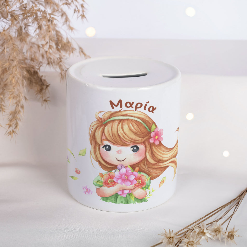 Spring Girl - Ceramic Money Bank