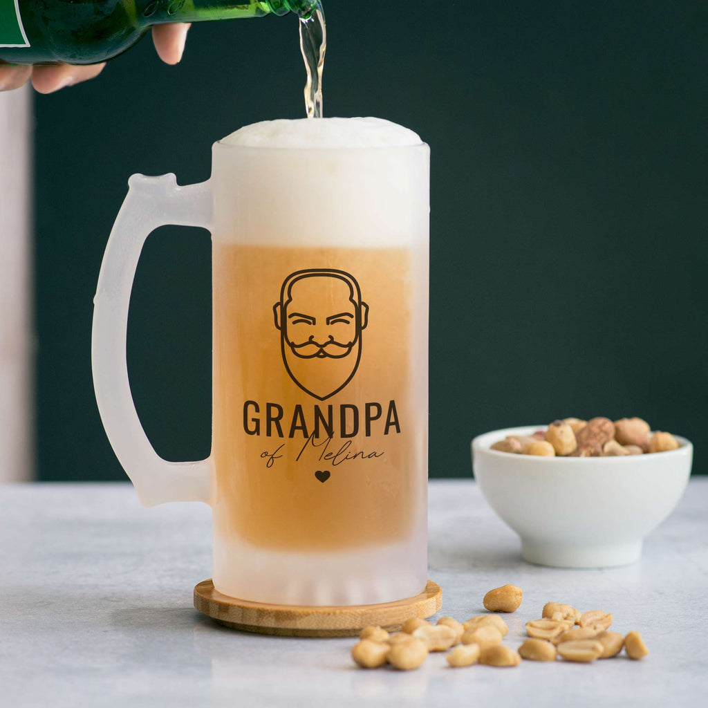 Grandpa Of - Frosted Beer Glass