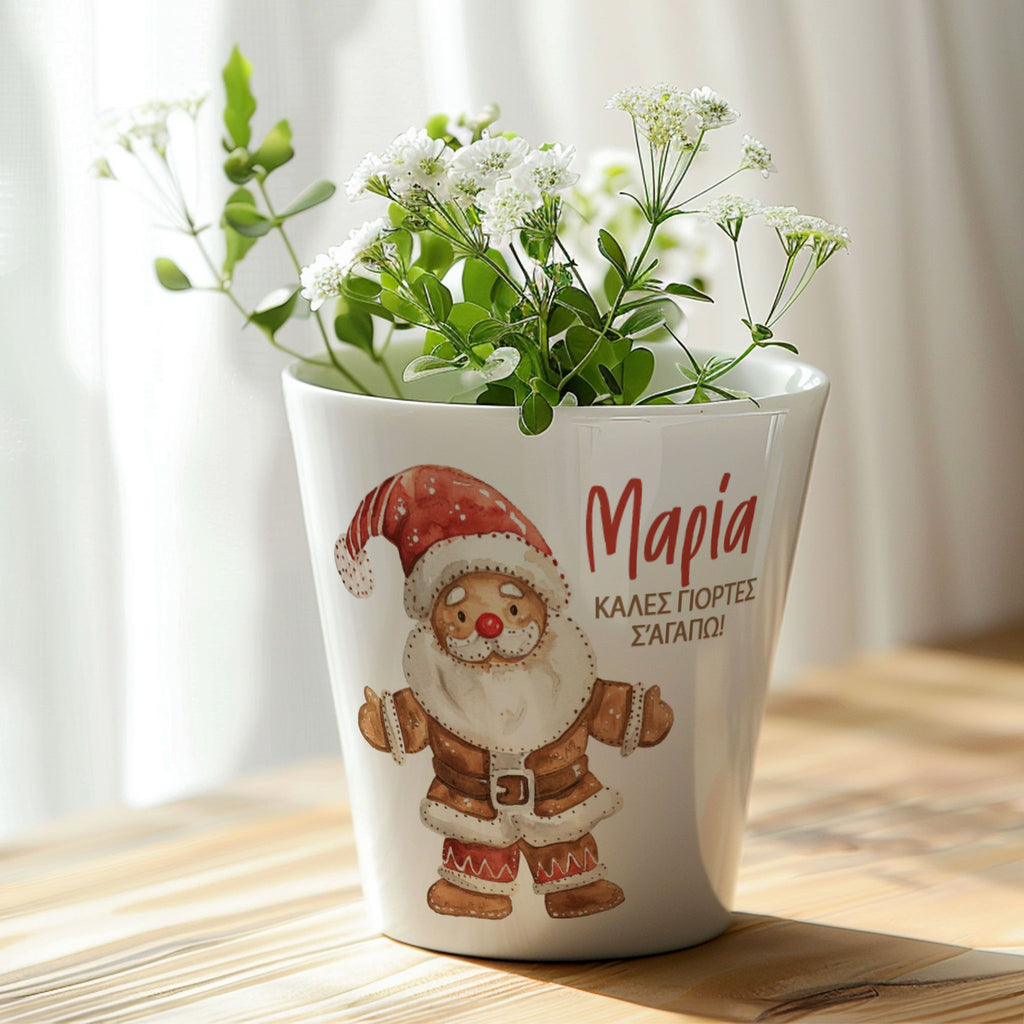 Cookie Santa - Flower Pot