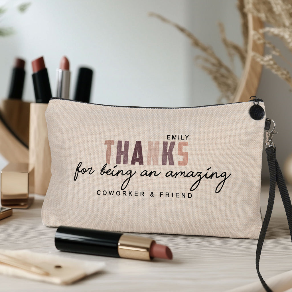 Thanks For Being An Amazing Coworker & Friend - Make Up Bag