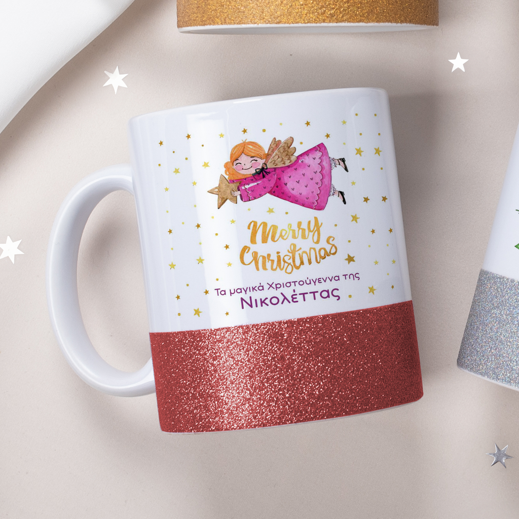 Angel - Ceramic Glitter Mug