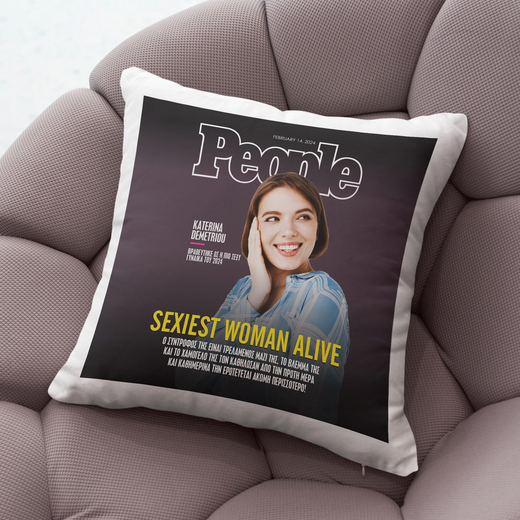 Magazine Design - White Pillow