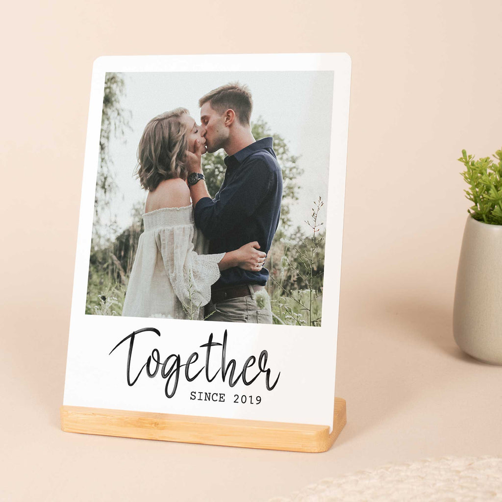 Together Since - Bamboo Stand Frame