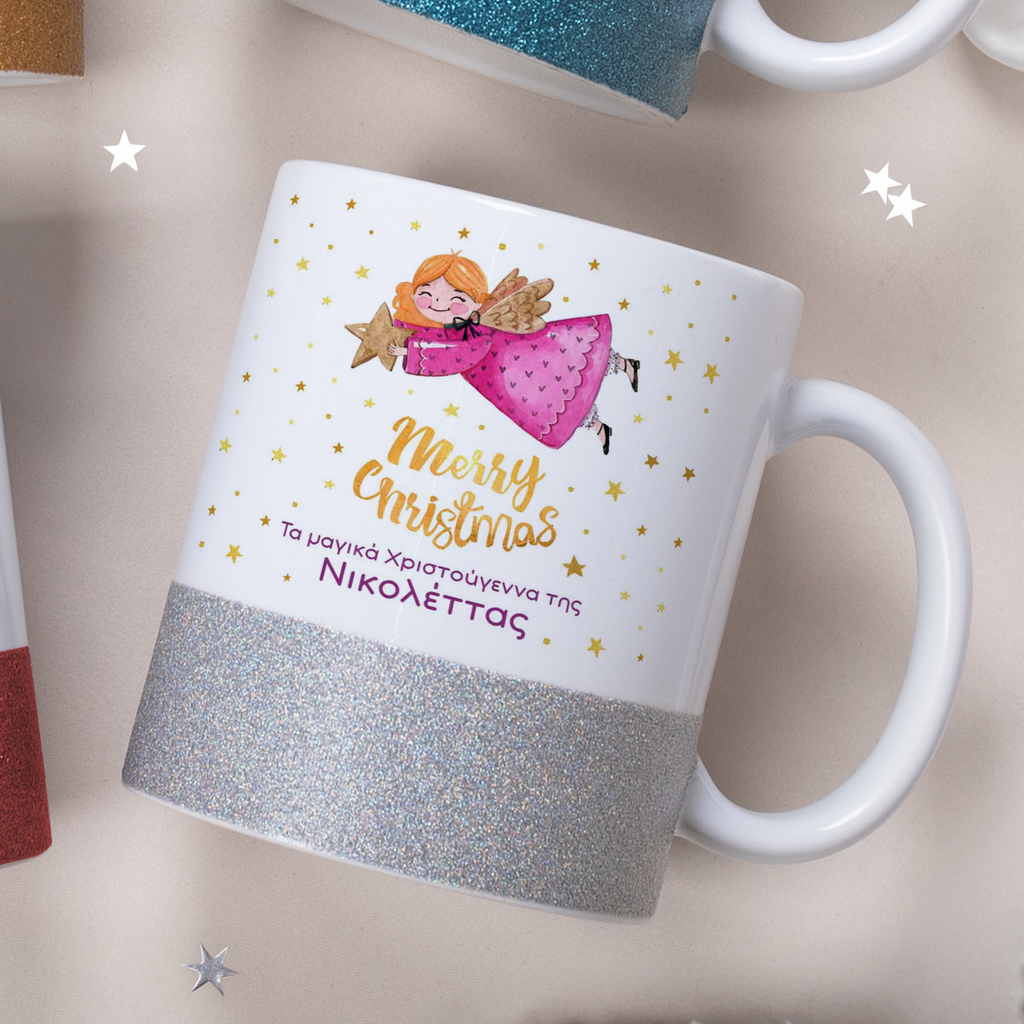 Angel - Ceramic Glitter Mug