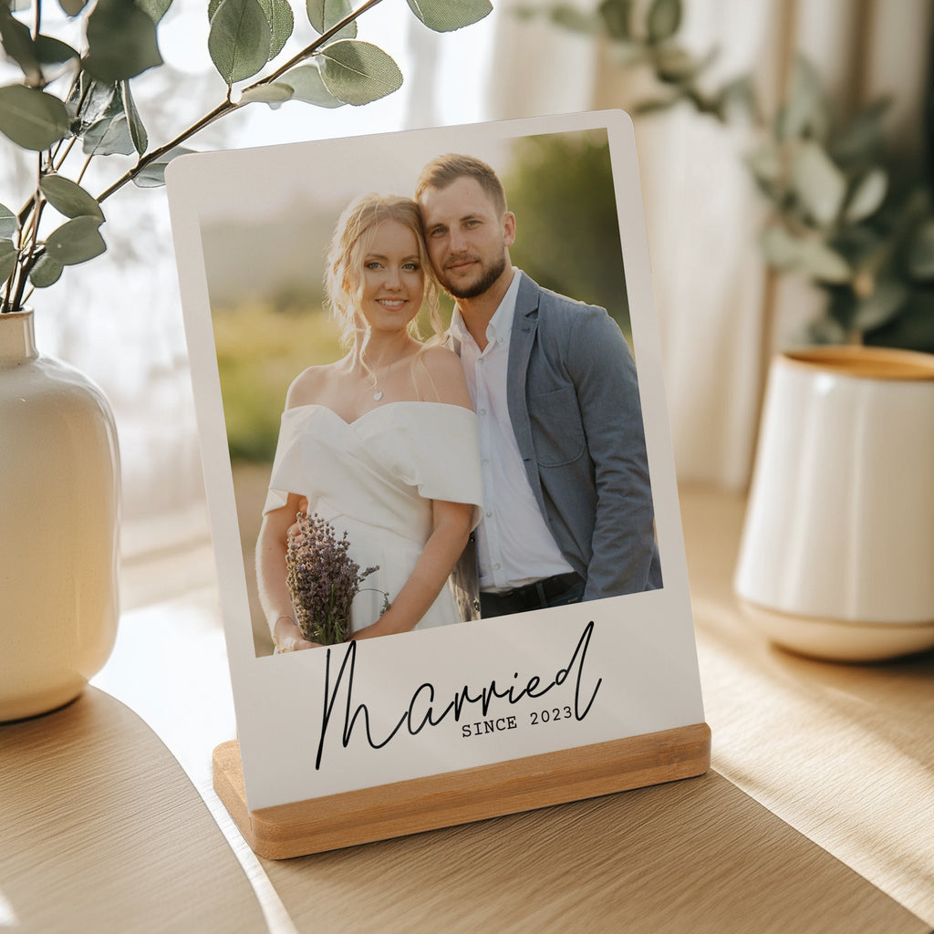 Married Since - Bamboo Stand Frame