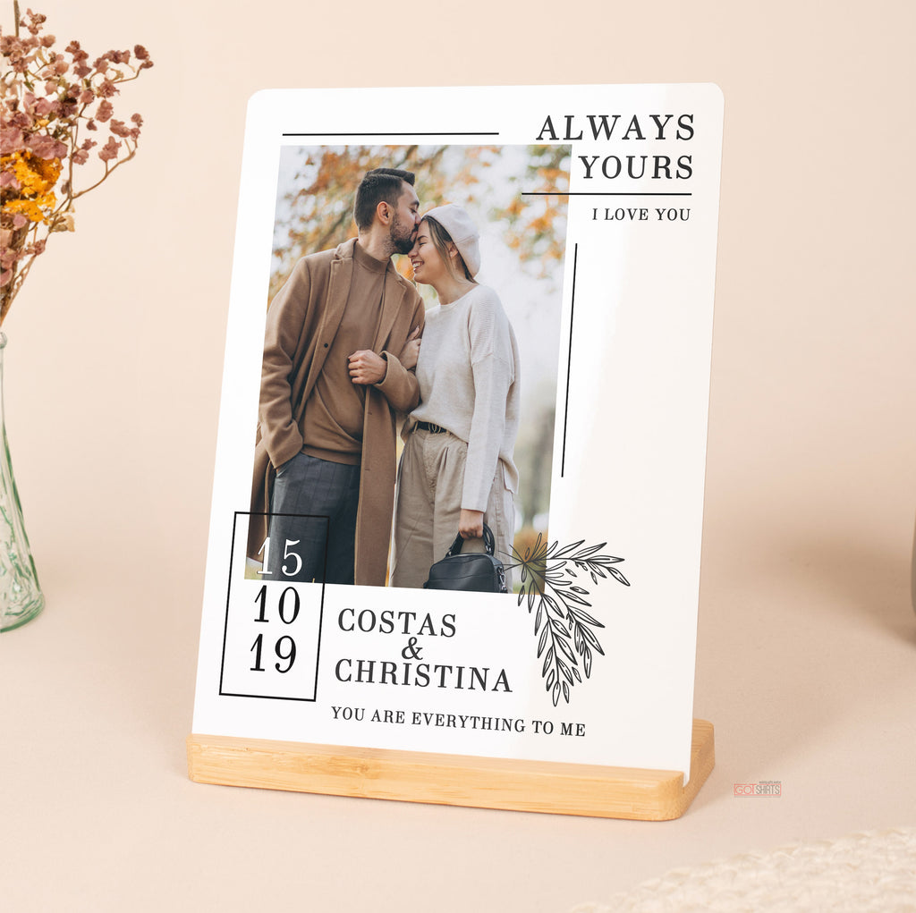 Always Yours - Bamboo Stand Frame