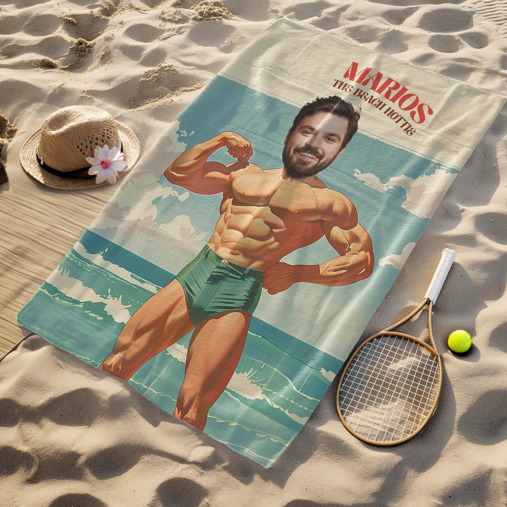 Man - Beach Towel