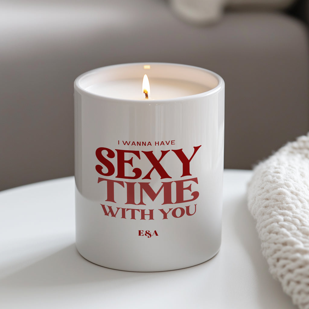 Sexy Time Couple - Ceramic Candle Holder With Scented Candle