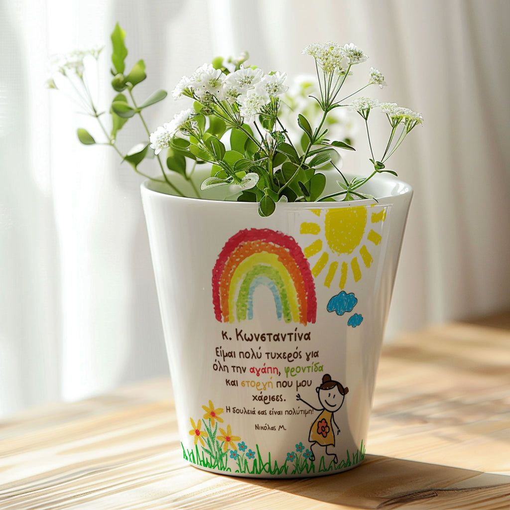 I Am Very Lucky Boy - Flower Pot