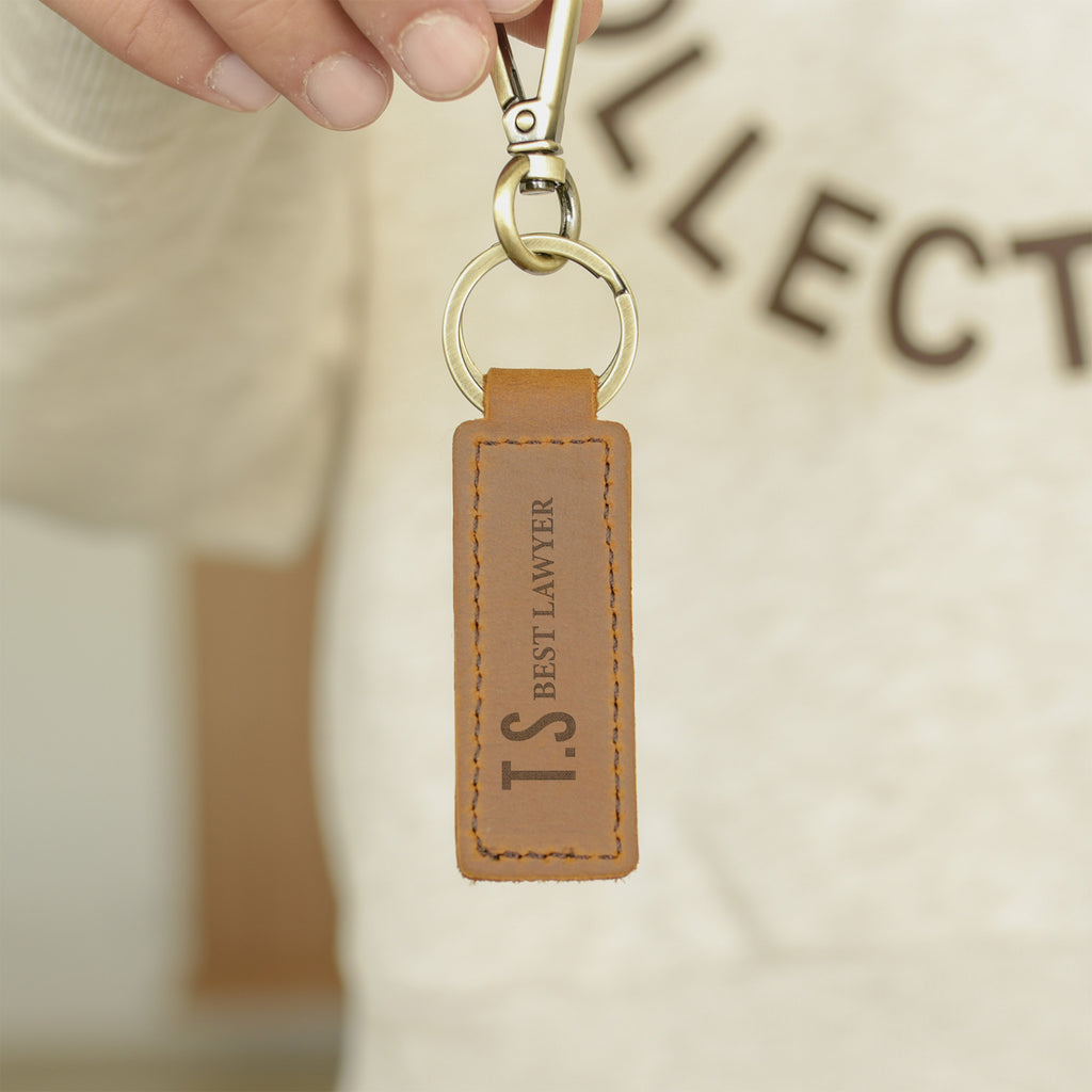 Best Lawyer - Engraved Leather Keyring