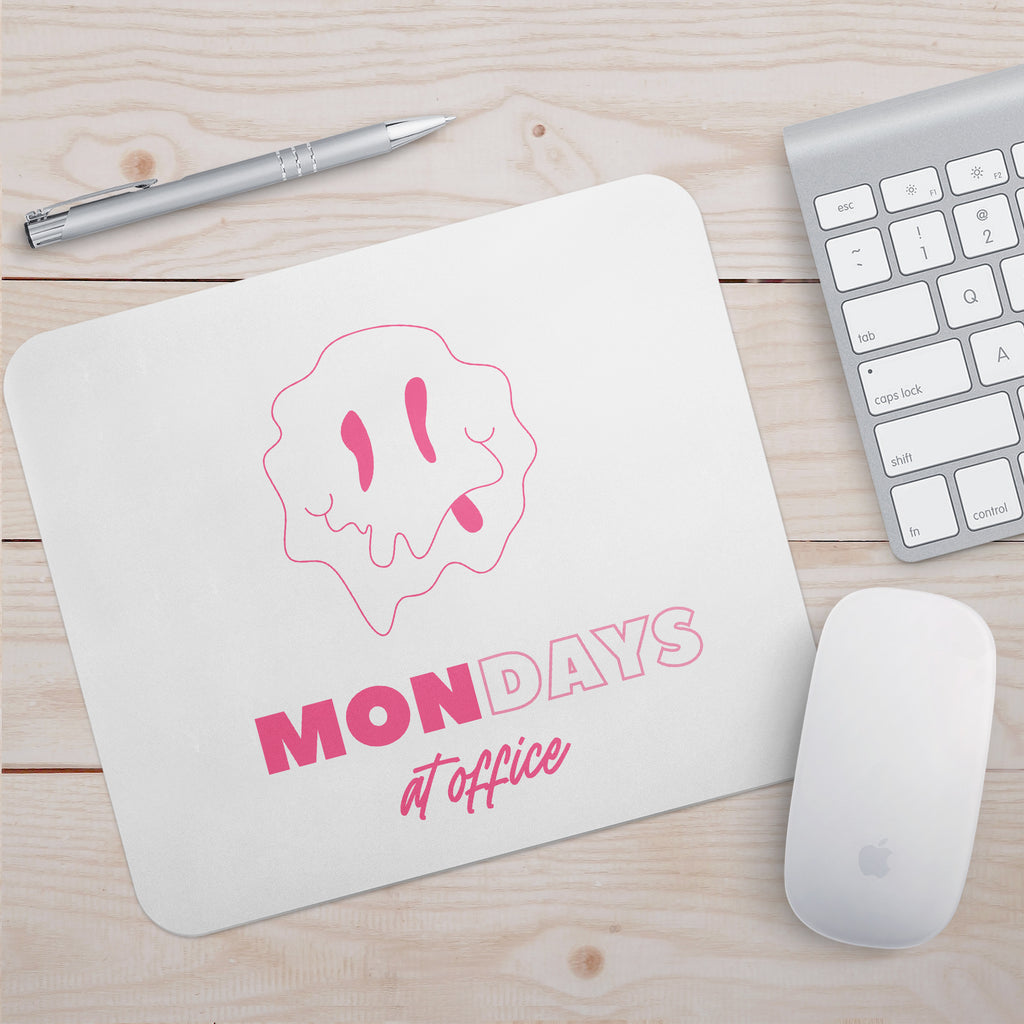 Mondays At Office Pink - Mousepad