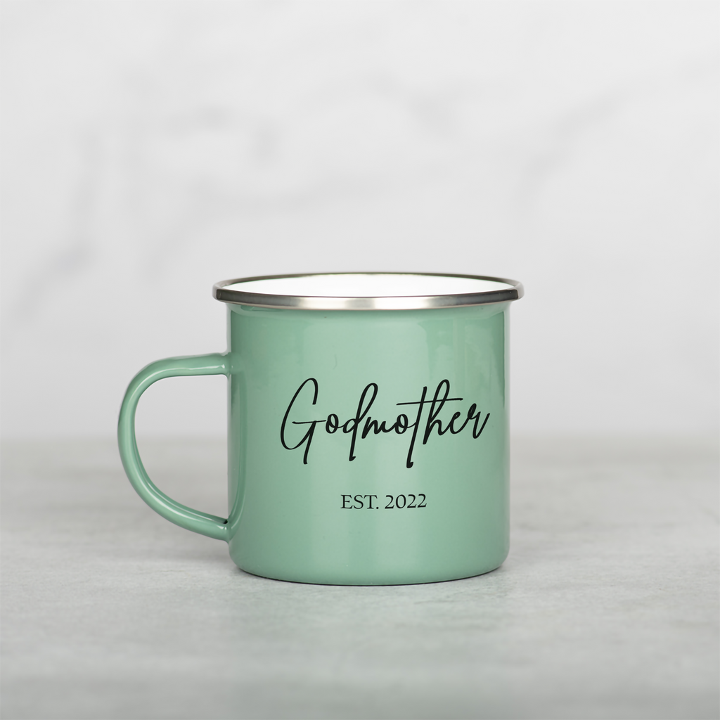 Estimated Godfather - Colored Enamel Stainless Steel Mug