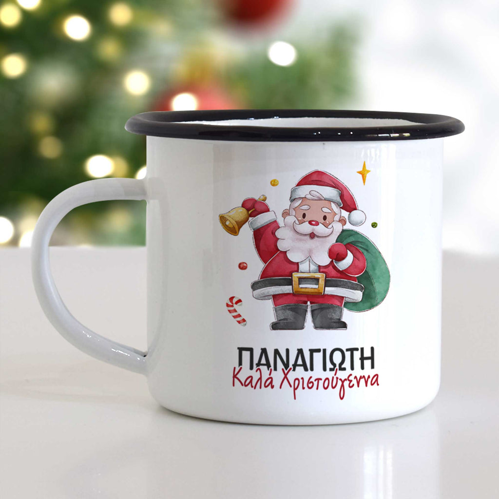 Santa Claus - Christmas S/Steel Enamel Mug