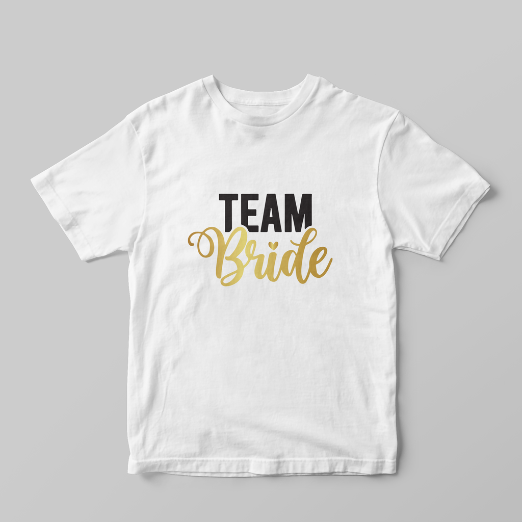 Team Bride Gold T-shirt