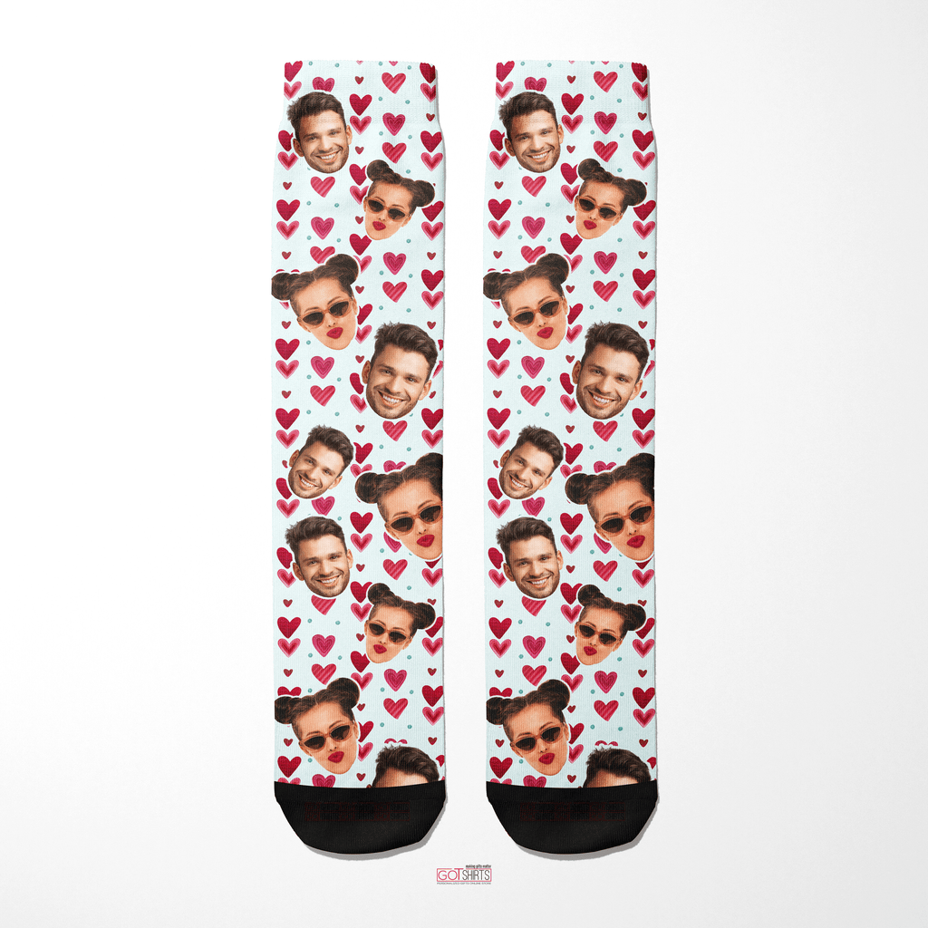 Hearts Pattern - Socks