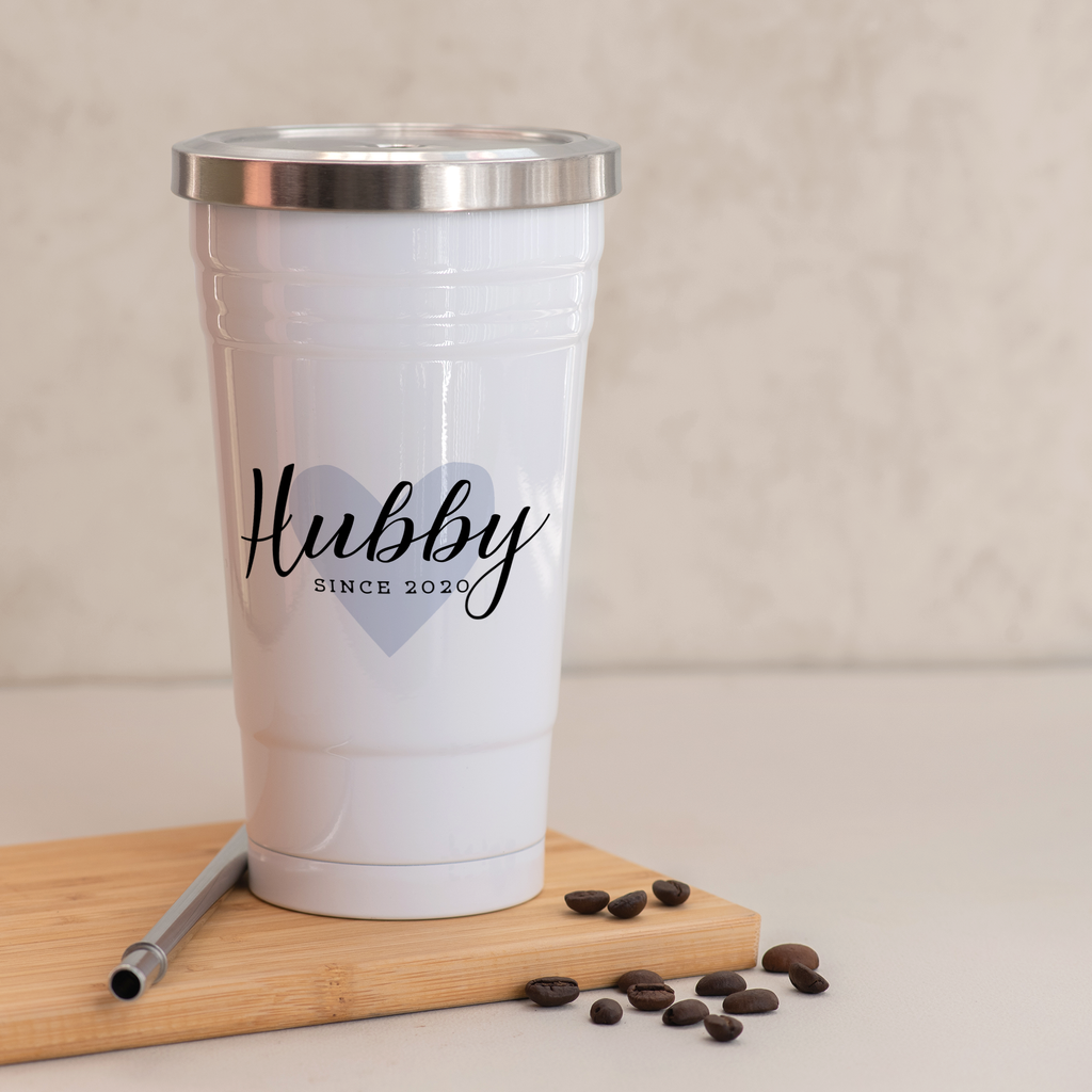 Hubby - Stainless Steel Tumbler With Straw